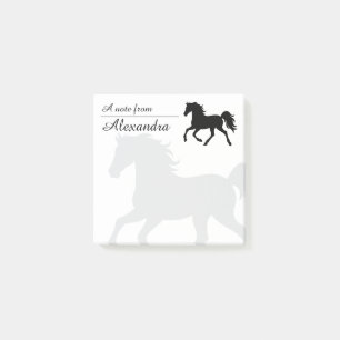 Paardenliefhebber Elegant Custom Note