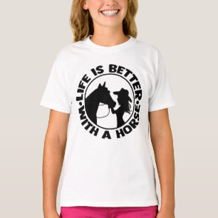 Paardenliefhebber Equestrian Cowgirl Country Weste T-shirt