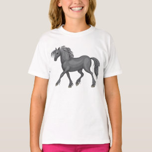 Paardenliefhebber Equestrian Cowgirl Paarden Lande T-shirt