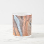 Paardenliefhebber Foto van een BC Ranch Matglas Koffiemok (Center)