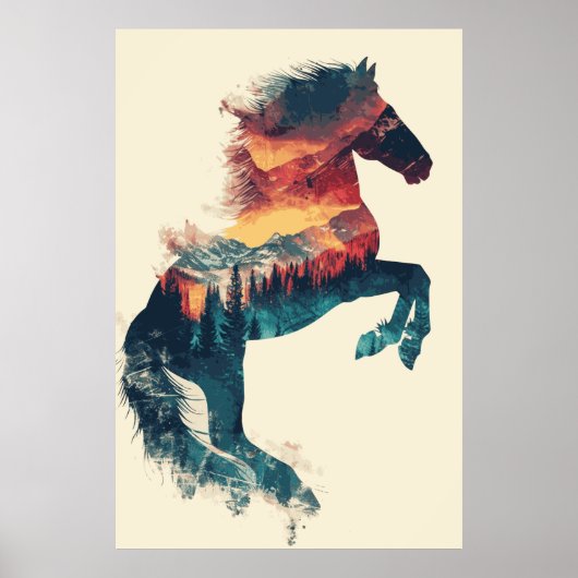 Paardenliefhebber Fotografisch Kunst Poster (Voorkant)