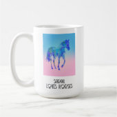 Paardenliefhebber Gift Custom Cup Coffee mok (Links)