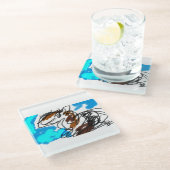 Paardenliefhebber Glazen Onderzetter (Schuin)