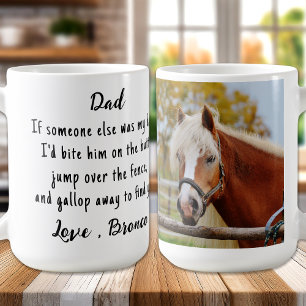 Paardenliefhebber Grappige Equestrian Custom Foto Koffiemok