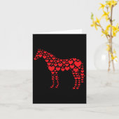 Paardenliefhebber Hart Gift Paardenrenner & Kamp;  Kaart (Gele Bloem)