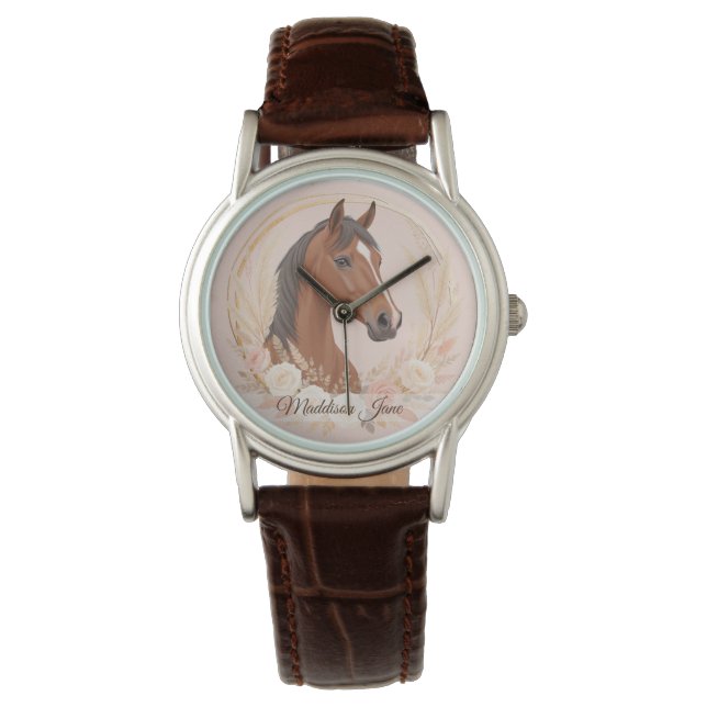 Paardenliefhebber Horloge (Voorkant)
