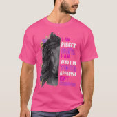 Paardenliefhebber Ik ben Vissen Meisje houdt van p T-shirt (Voorkant)