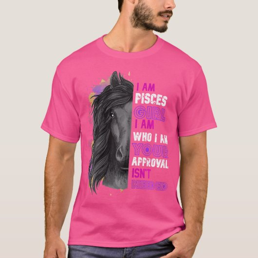 Paardenliefhebber Ik ben Vissen Meisje houdt van p T-shirt (Voorkant)