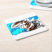 Paardenliefhebber Kartonnen Onderzetters (Schuin)