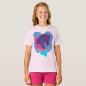 Paardenliefhebber Kleurig Ontwerp T-shirt (Voorkant volledig)