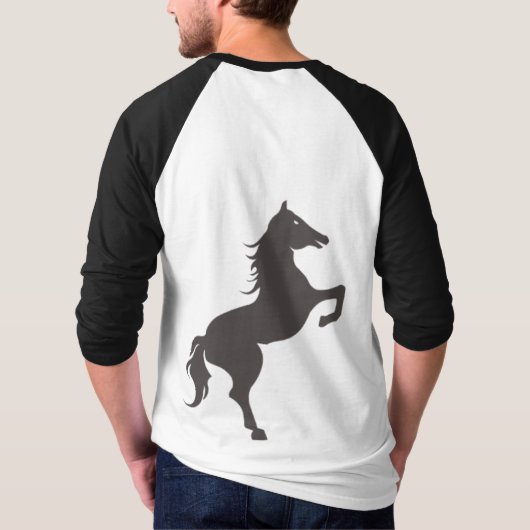 Paardenliefhebber kunst t-shirt (Achterkant)
