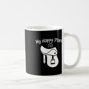 Paardenliefhebber My Happy Place Zadel Equestrian Koffiemok