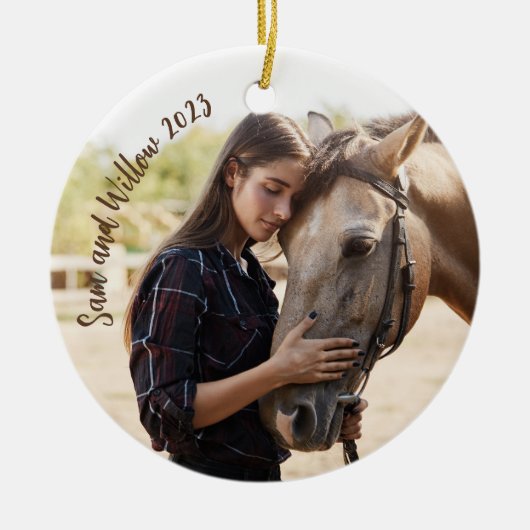 Paardenliefhebber Ornament Gift (Voorkant)