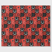 Paardenliefhebber Paarden Patroon Cadeaupapier (Vlak)