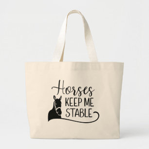 Paardenliefhebber Paardenboerderij Boer Rodeo Cowb Grote Tote Bag