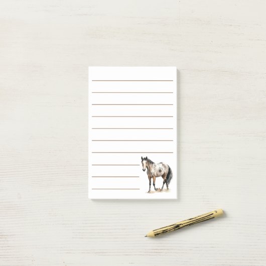 Paardenliefhebber Paardensport & Paardrijden Cowgi Post-it® Notes (Op bureau)