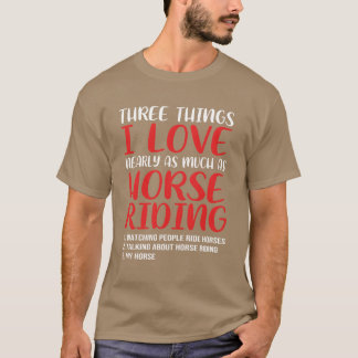Paardenliefhebber Paardrijden Equestrian Show Spri T-shirt