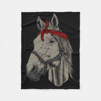 Paardenliefhebber Paardrijden Hay Horse Rider Fleece Deken