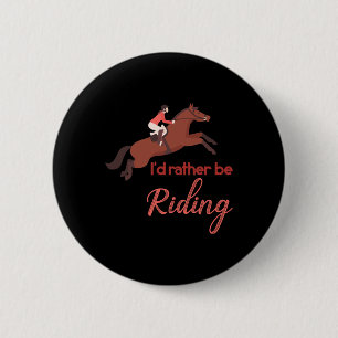 Paardenliefhebber Paardrijden Ruiter Gift Paard Ronde Button 5,7 Cm