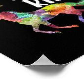 Paardenliefhebber Paardrijden Zomer Vac Poster (Hoek)