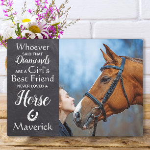 Paardenliefhebber Ruiter Geschenk voor Beste Vrien Fotoplaat