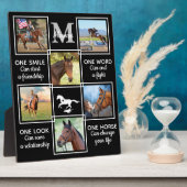 Paardenliefhebber Ruiterlijk Gepersonaliseerd Foto Fotoplaat (Zijkant)