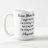 Paardenliefhebber Ruitersport Gift Grappige aangep Koffiemok (Links)