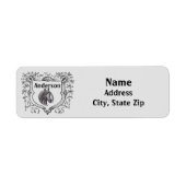 Paardenliefhebber  Shield Antiek Sketch Rider Etiket (Voorkant)