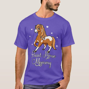 Paardenliefhebber Verf Paard Mammie T-shirt