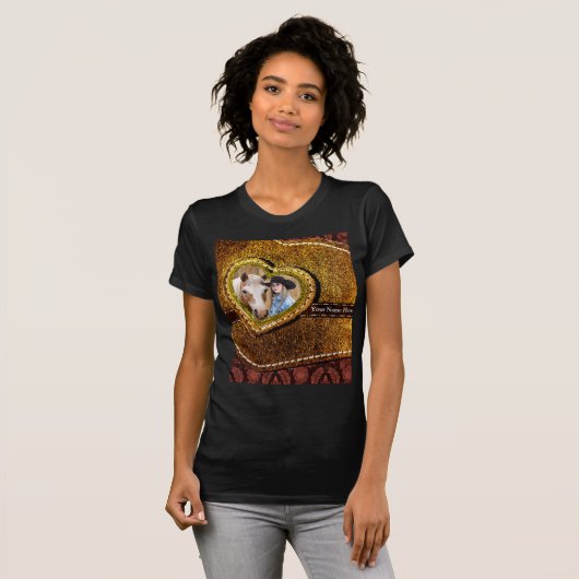 Paardenliefhebber Vrouwen gepersonaliseerd T-shirt (Voorkant volledig)