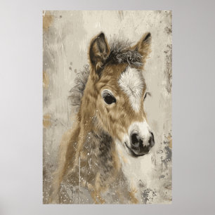 Paardenliefhebber Waterverf Art Poster voor Verjaa