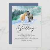 Paardenliefhebbers Bruiloft Modern Dromerig (Voorkant / Achterkant)