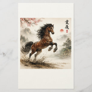 Paardenliefhebbers , chinese briefpapier