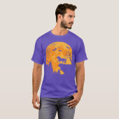 Paardenliefhebbers grappig paard en maan Halloween T-shirt (Voorkant volledig)