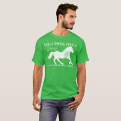 Paardenliefhebbers ja ik ruik als een paardenjonge t-shirt (Voorkant volledig)