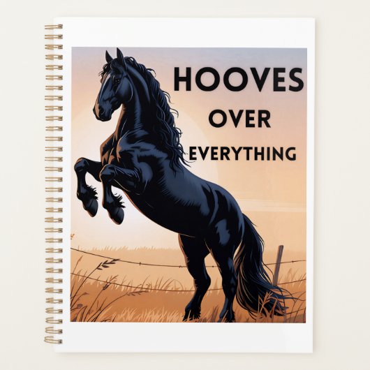 Paardenliefhebbers Planner - Hoeven Boven Alles (Voorkant)