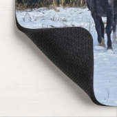 Paardenliefhebber's prachtige paardendierenontwerp muismat (Hoek)