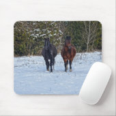 Paardenliefhebber's prachtige paardendierenontwerp muismat (Met muis)