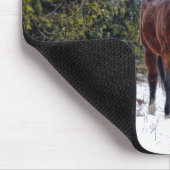 Paardenliefhebber's prachtige paardendierenontwerp muismat (Hoek)