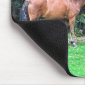 Paardenliefhebber's prachtige paardendierenontwerp muismat (Hoek)