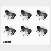 Paardenliefhebbers Ronde Sticker (Vel)