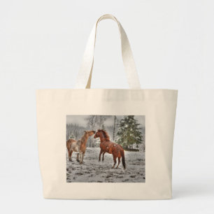 Paardenliefhebbers van Equine Ranch Horse-foto Grote Tote Bag