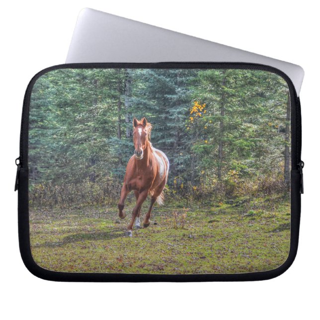 Paardenliefhebbers van Equine Ranch Horse-foto Laptop Sleeve (Voorkant)