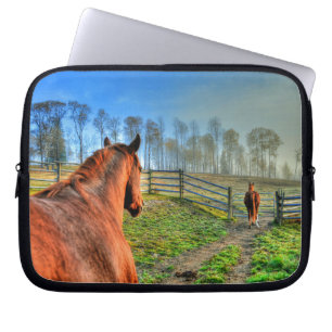 Paardenliefhebbers van Equine Ranch Horse-foto Laptop Sleeve