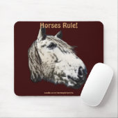 Paardenliefhebbers van paardenliefhebbers muismat (Met muis)