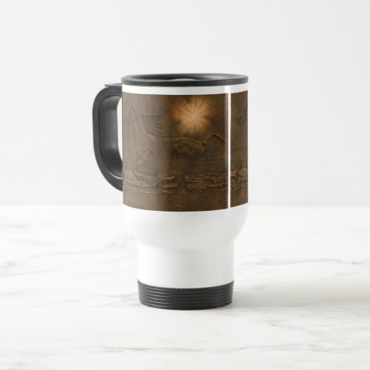 Paardenliefhebbers van paardenliefhebbers reisbeker (Voorkant links)