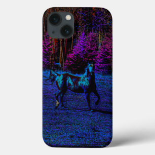 Paardenliefhebbers van paardenpaarden 's nachts Case-Mate iPhone case