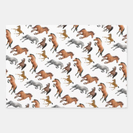 Paardenliefkoepelpapier voor paardenliefhebbers inpakpapier vel