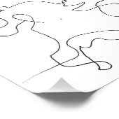 Paardenlijn tekening afdrukken foto afdruk (Hoek)