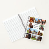 PaardenLover - persoonlijk aangepast Modern 11 Fot Notitieboek (Binnen)
